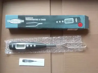 TEMPERATURE GENIUS Digital Barbeque Thermometer & Timer, View more
