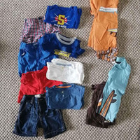Lot of 6 sets of summer boys clothes, size 18-24 months