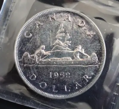 1952 Canada George VI Silver Dollar Graded ICCS-MS64 WL Coin, View more