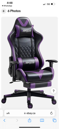 New Darkecho Gaming Chair Office Chair with Footrest Massage Rac