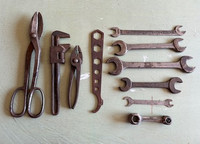 Mixed Lot of Vintage Tools - Wrenches - Pliers - and more
