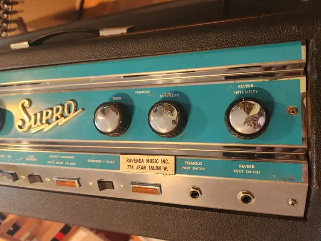 Supro Sportsman S6698! c.Early 60's! 35w! Tubes! FREE SHIPPING! in Amps & Pedals in City of Toronto - Image 4