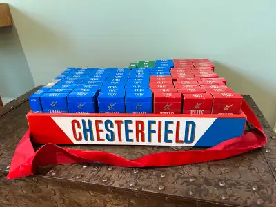 Very Rare 1950s Original Chesterfield Sales Girl Tray Bar Casino, View more