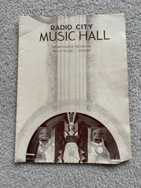 Vintage Radio City Music Hall Program Circa July 1937