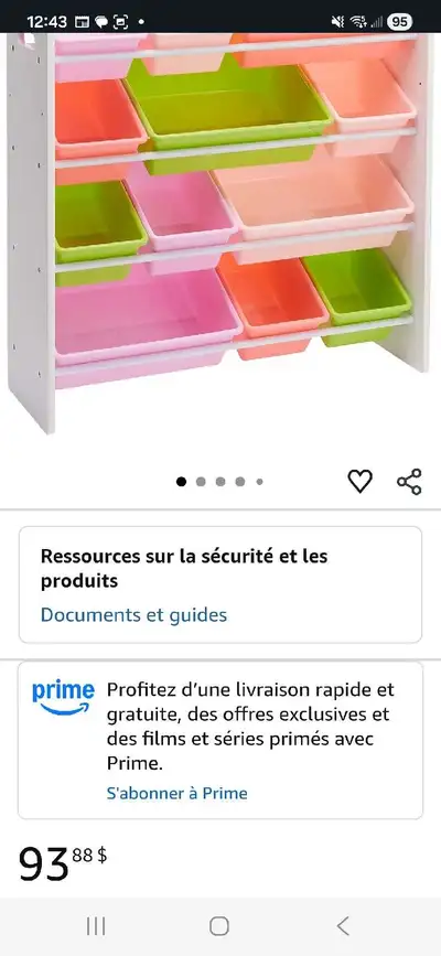 rangement jouets bois plastique neuf, View more