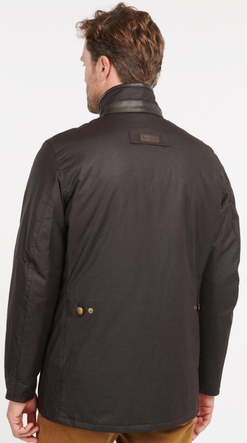 BARBOUR Presbury Wax Jacket Olive Small  dans Hommes  à Longueuil/Rive Sud - Image 3