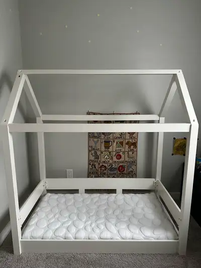 Pottery Barn Toddler Bed + Nook Pebble Mattress, View more