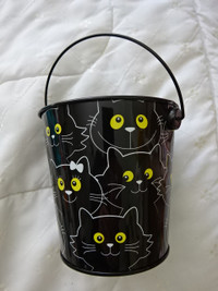 Halloween Black Cat Bucket