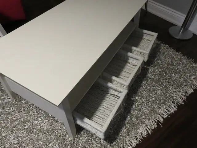 PRICE DROP - White Wood Coffee Table+Side Table w/3 drawers each in Coffee Tables in Mississauga / Peel Region - Image 4