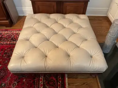 Leather Ottoman/coffee table, View more