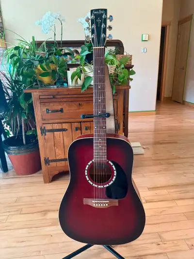 Beautiful Simon and Patrick acoustic guitar for sale., View more