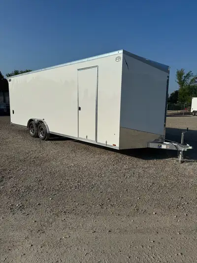 New Trailer in stock!!! 2025 Forest River Lightening 8 1/2’ wide x 24’ long plus 3’ V Nose x 84” ins...