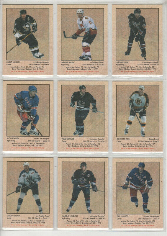 CARTE DE HOCKEY 2002-03 PARKHURST RETRO MINI SET 200 CARTES dans Art et objets de collection  à Thetford Mines - Image 3