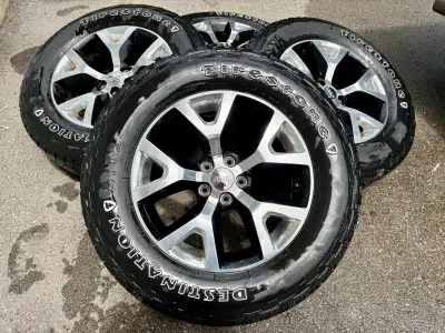 OEM Jeep Trailhawk Rims with tps sensors, Firestone Destination A/T tires 245/65R17
