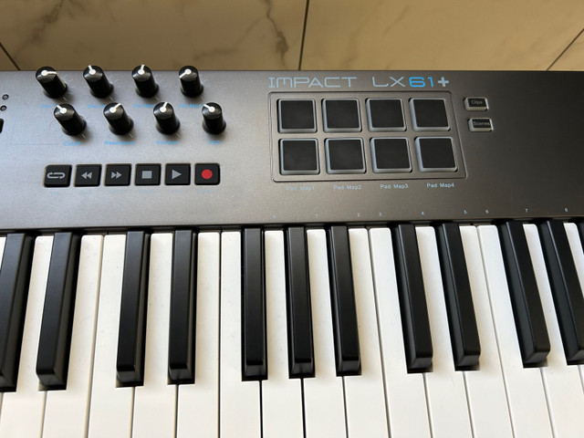 Nektar Impact LX-61+ Midi Controler good as new in Pianos & Keyboards in Hamilton - Image 3