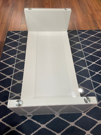 Modern Living Room Coffee Glass Table in Gloss White