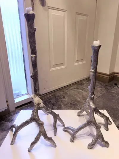 Tree branch candelabra/candle holders, View more