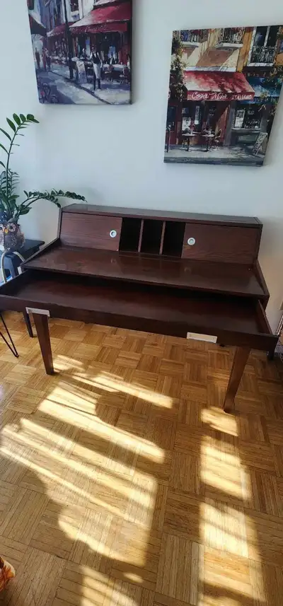 Vintage Wooden Writing Desk / Secretary Desk – $80, View more