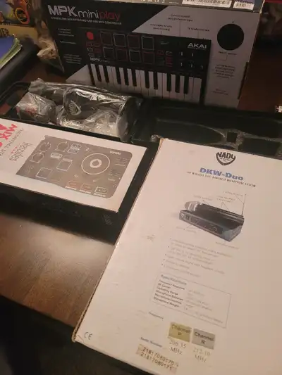 DJ Equipment (Microphone System & Mini Keyboard Included), View more