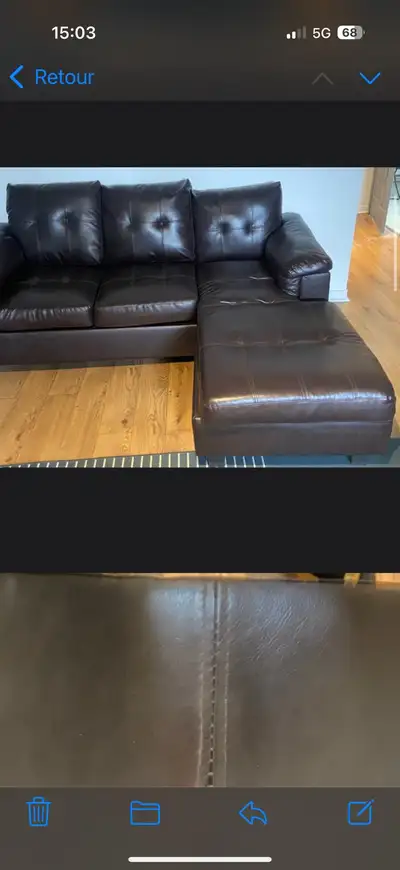 canapé noir , View more