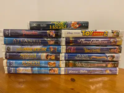 Disney Factory Sealed VHS - 13 Movies - 1 BLACK DIAMOND, View more
