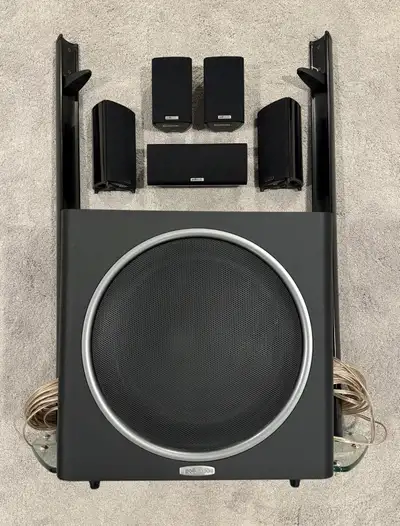 Polk Audio 5.1 Speaker System w/stands, View more