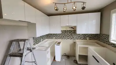 high gloss white kitchen cabinets on sale, View more