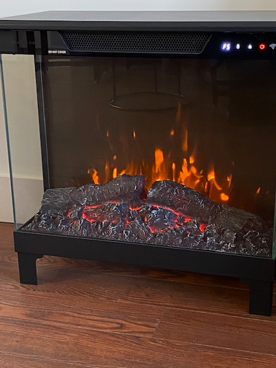 SMART CONTROL with ALEXA & GOOGLE or REMOTE CONTROL: Easily operate your fireplace via Wi-Fi app, or...
