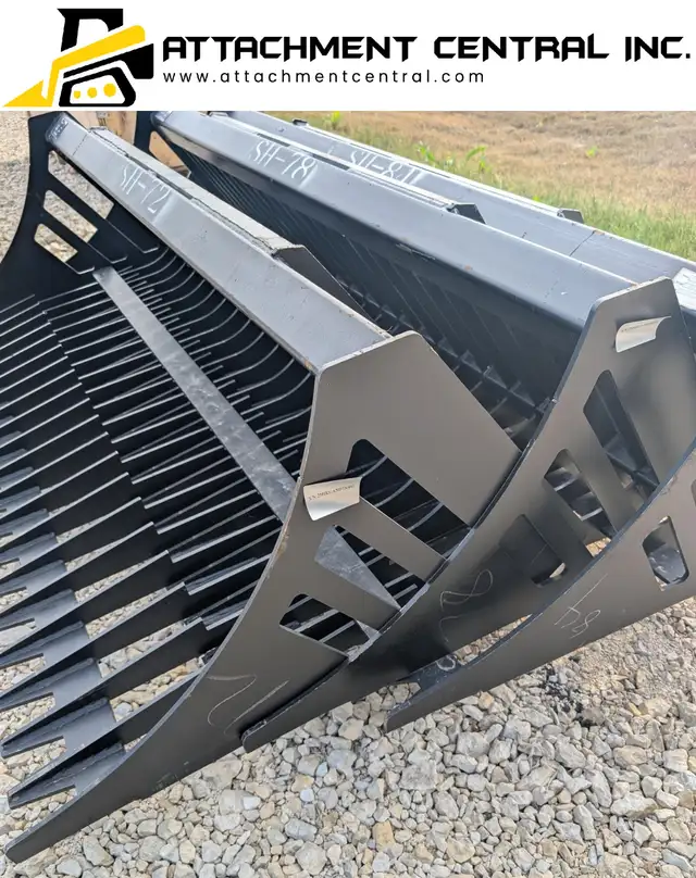Suihe 66" 72" 78" 84" Skeleton Rock Bucket Skid Steer Attachment in Other in Regina - Image 5