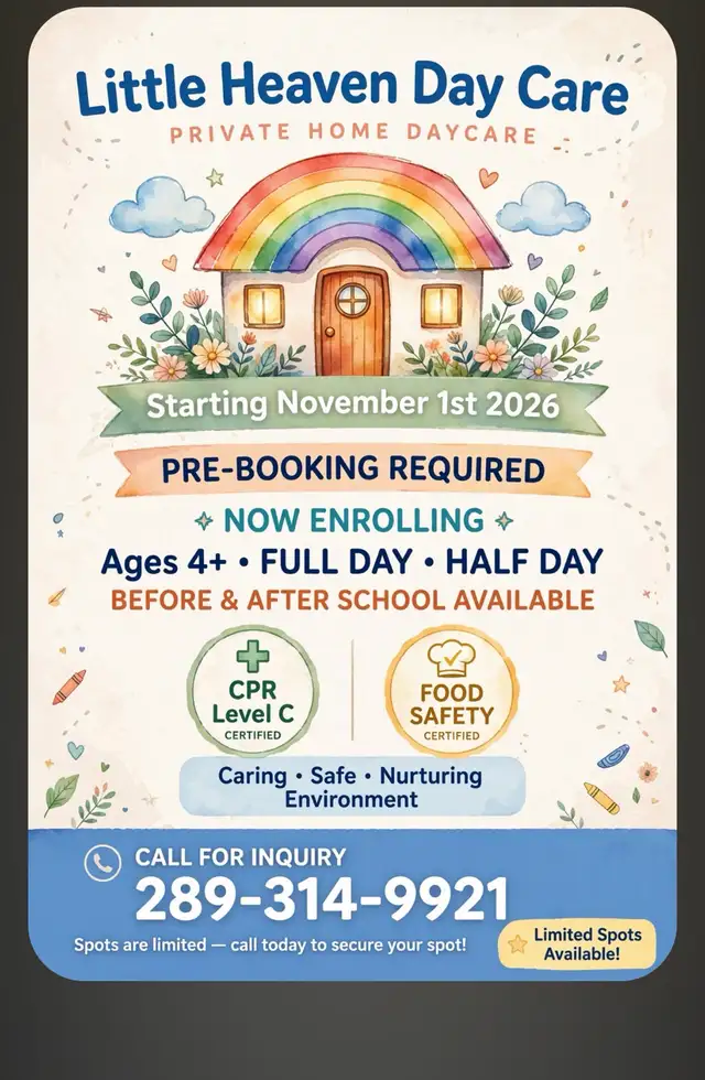 Private Day Care in Pickering, ON