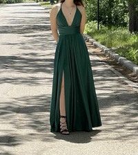 Gown-size 2 Emerald green