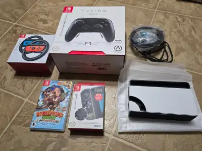 Brand new pro switch Fusion controller, games and accessories, View more