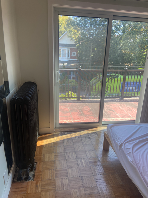 PRIVATE ROOM FOR RENT WITH PRIVATE BALCONY . Shared washroom, kitchen and living room.