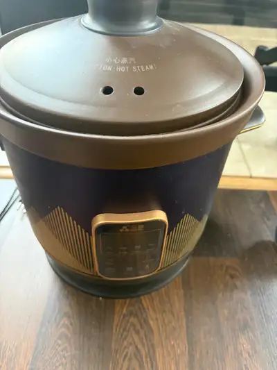 Electric Purple Clay Soup Pot, View more