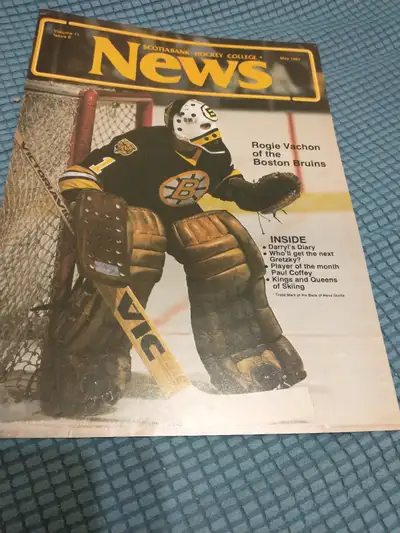 May 1982 Scotiabank Hockey News Rogie Vachon Boston Bruins, View more