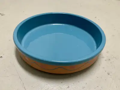 Himark - Large Blue glacéd Terracotta Serving dish, View more