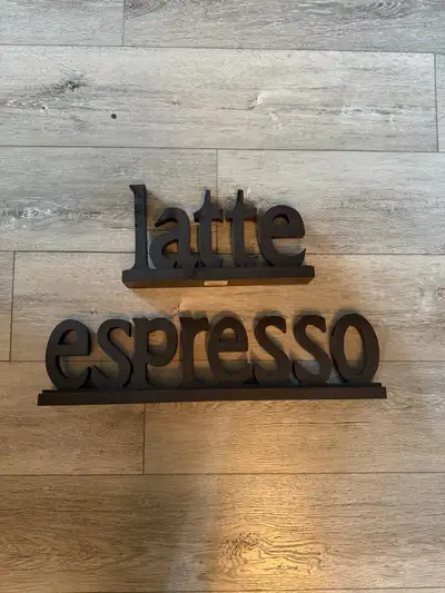 latte / espresso signs, View more