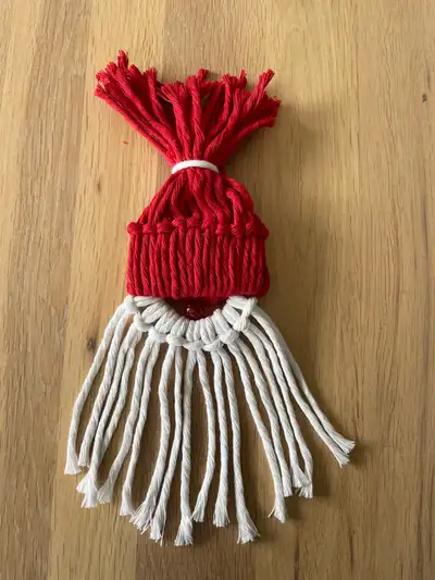 New macrame Santa $5 each, View more