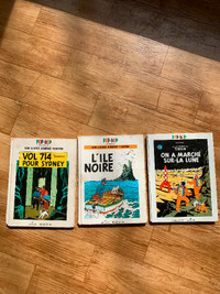 3 Livres Tintin Pop Hop