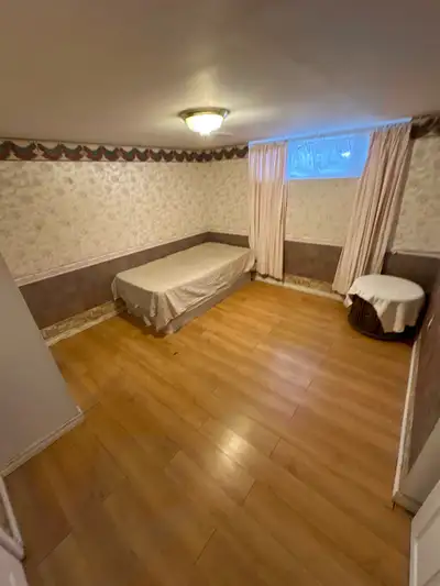 A large, bright ,clean furnished or unfurnished private room available for rent near Markham and Law...