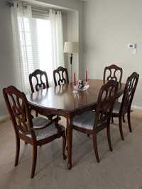 Dining table & chairs; China cabinet set 