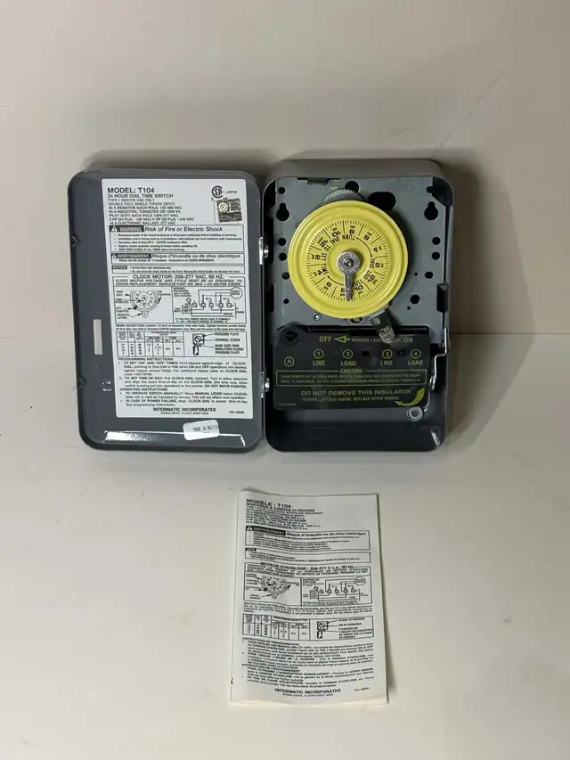 Intermatic T104 24 Hour Mechanical Time Switch