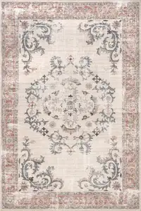 Gorgeous Classic Rococo Garden Accent Area Rug in Oversized 10x8
