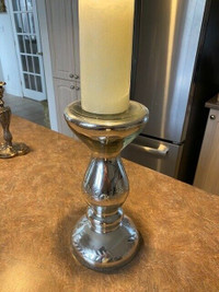 Mercury Glass Pillar and/or Taper Candle Holder