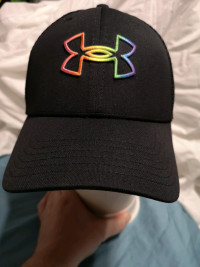NEW L/XL RAINBOW PRIDE UNDER ARMOUR PRO FIT HAT WITH TAGS