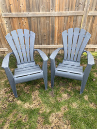 2 Plastic Muskoka Chairs 