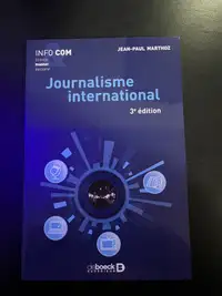 Journalisme international (3e édition) Jean-Paul Marthoz