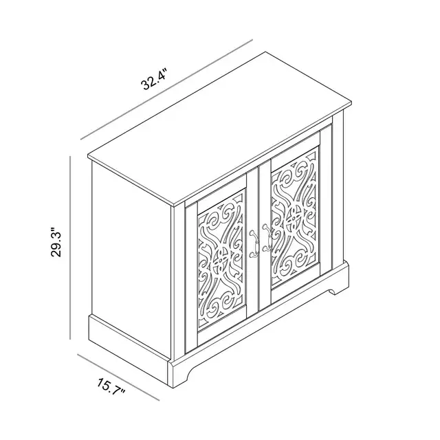2-Door Accent Cabinet - RETAILS FOR $215! in Hutches & Display Cabinets in Hamilton - Image 11