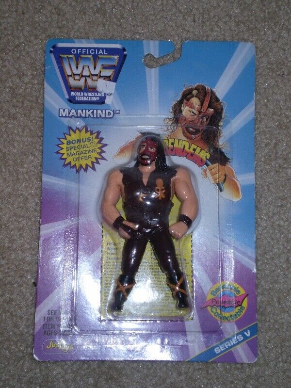 Mankind WWF Bend em series V figure - unopened wrestling legend in Arts & Collectibles in Peterborough