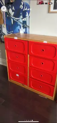 Storage 8 drawer cabinet wood frame 